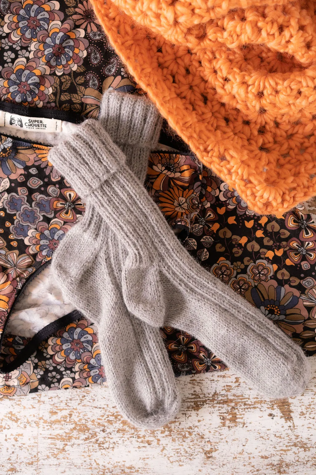 Accessoires Kit tricot – Chaussettes Heidi alpaga