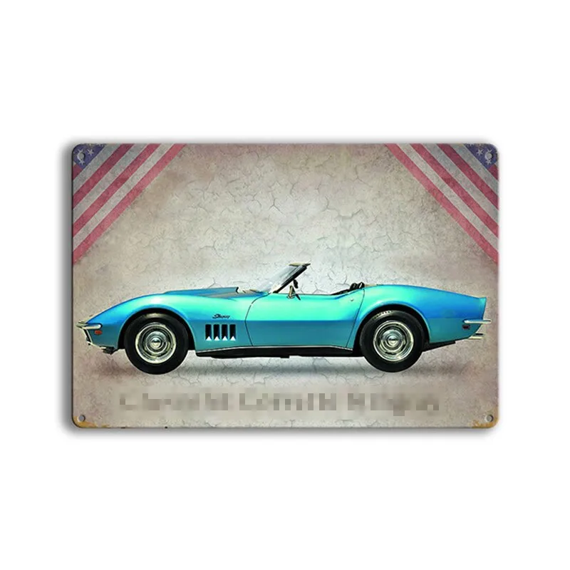 Affiche Voiture Course Année 70