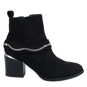 Athing Bottines en daim noir le noir