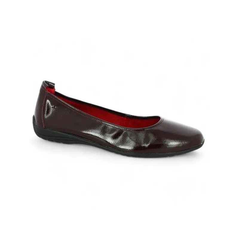 Ballerine Bordeaux cuir vernis Seibel FLORINE
