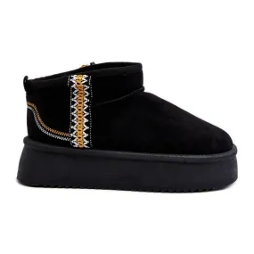 Bottes de neige à plateforme avec motif Udra noir le noir