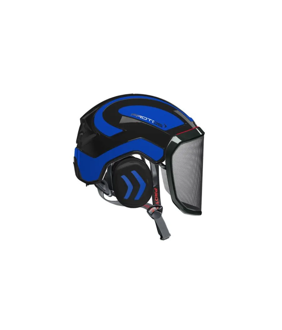 Casque Protos Integral Arborist Bicolore noir-bleu