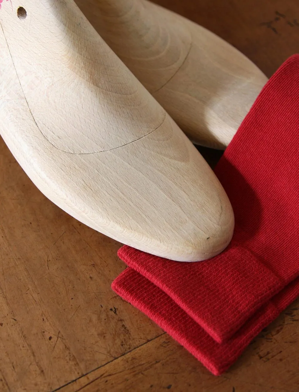 Chaussettes Rouge Oriental en Coton