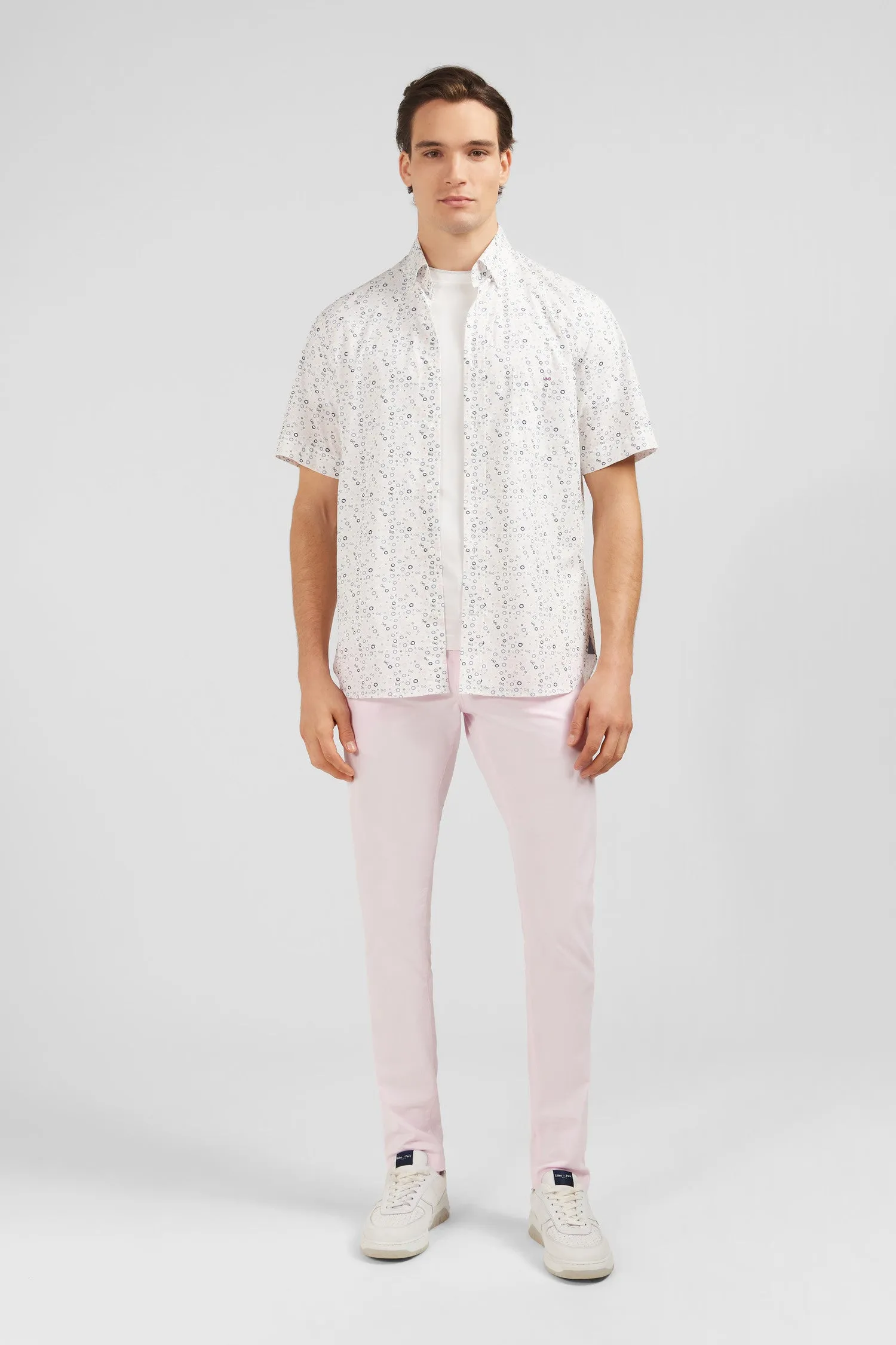 Chemisette blanche imprimée exclusif cercle
