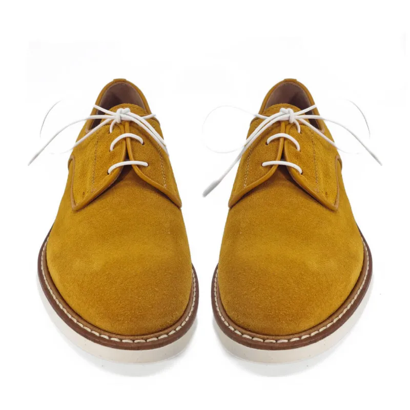 Derby tendance en velours jaune moutarde - Fratelli Rosana - Scarpe