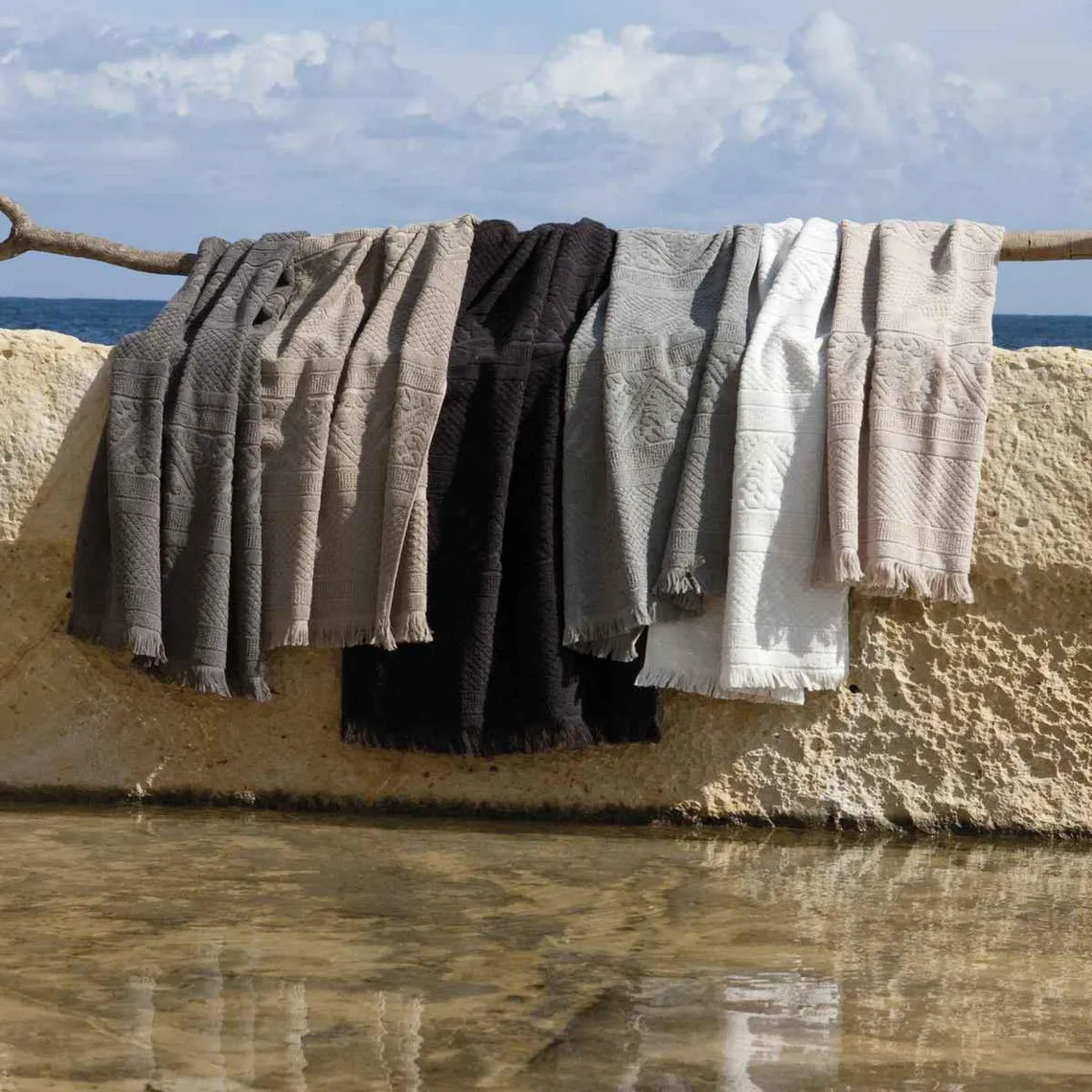 Drap De Bain Uni ZOLA - Neige | Draps de bain 3 SUISSES