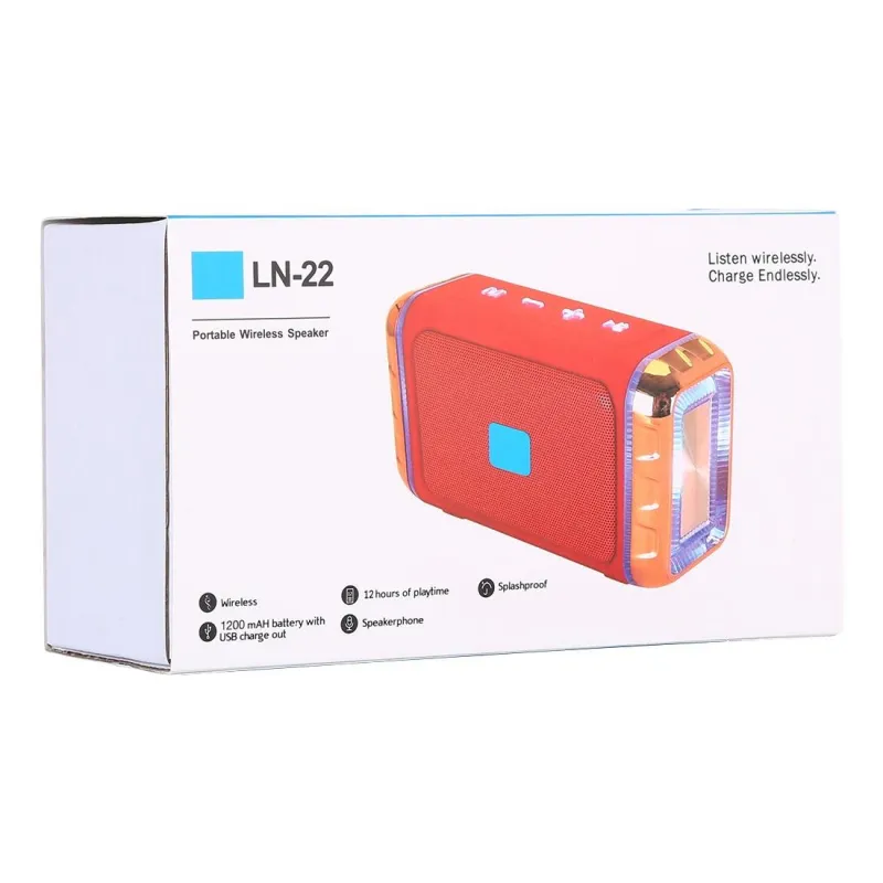 Enceinte Bluetooth Portable LED Dual USB TF Aux 12h Son Puissant