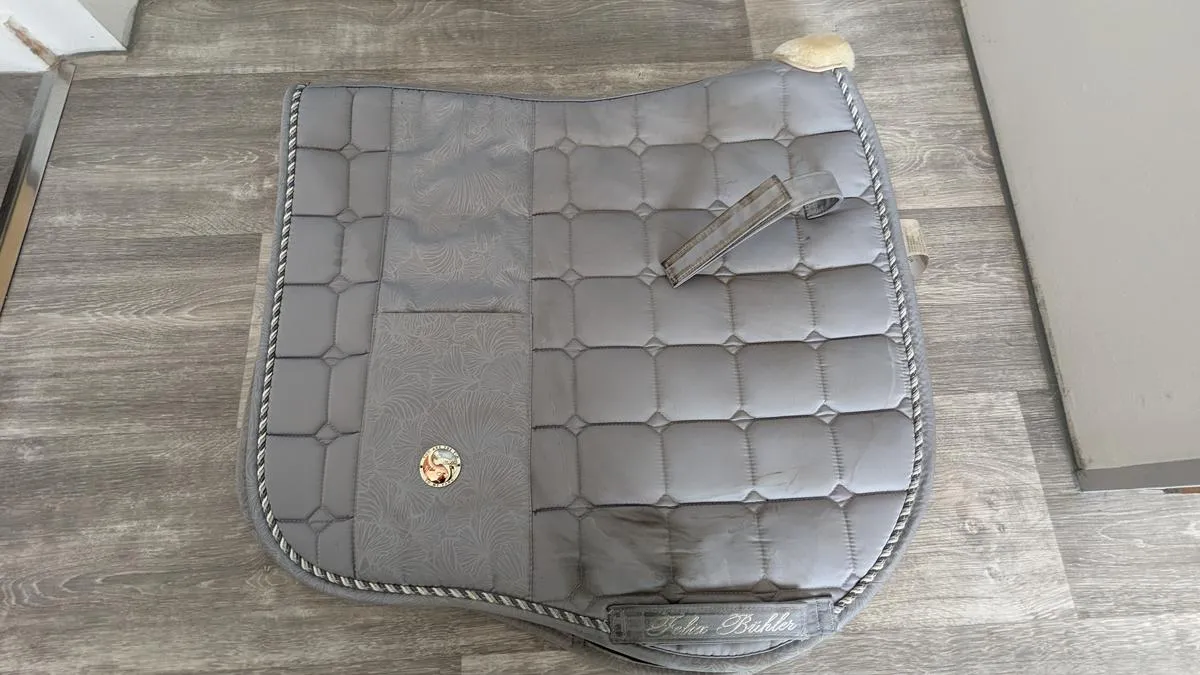 Ensemble tapis + bandes Felix Bülher Yin & Yang Gris - Dressage - Full