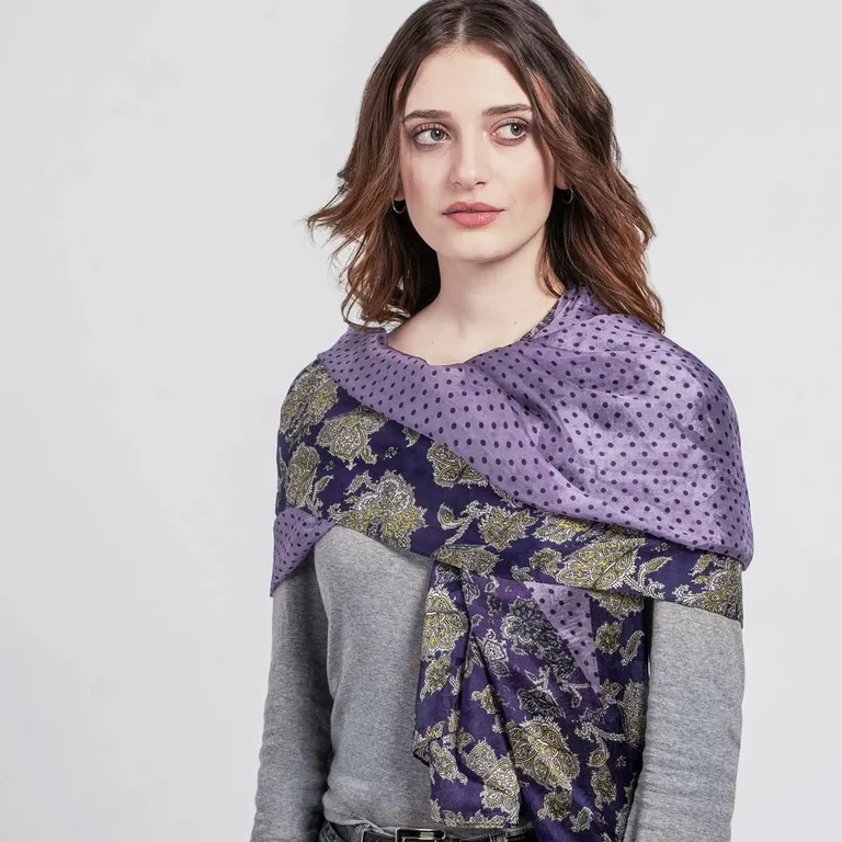Etole soie Perséa Violet