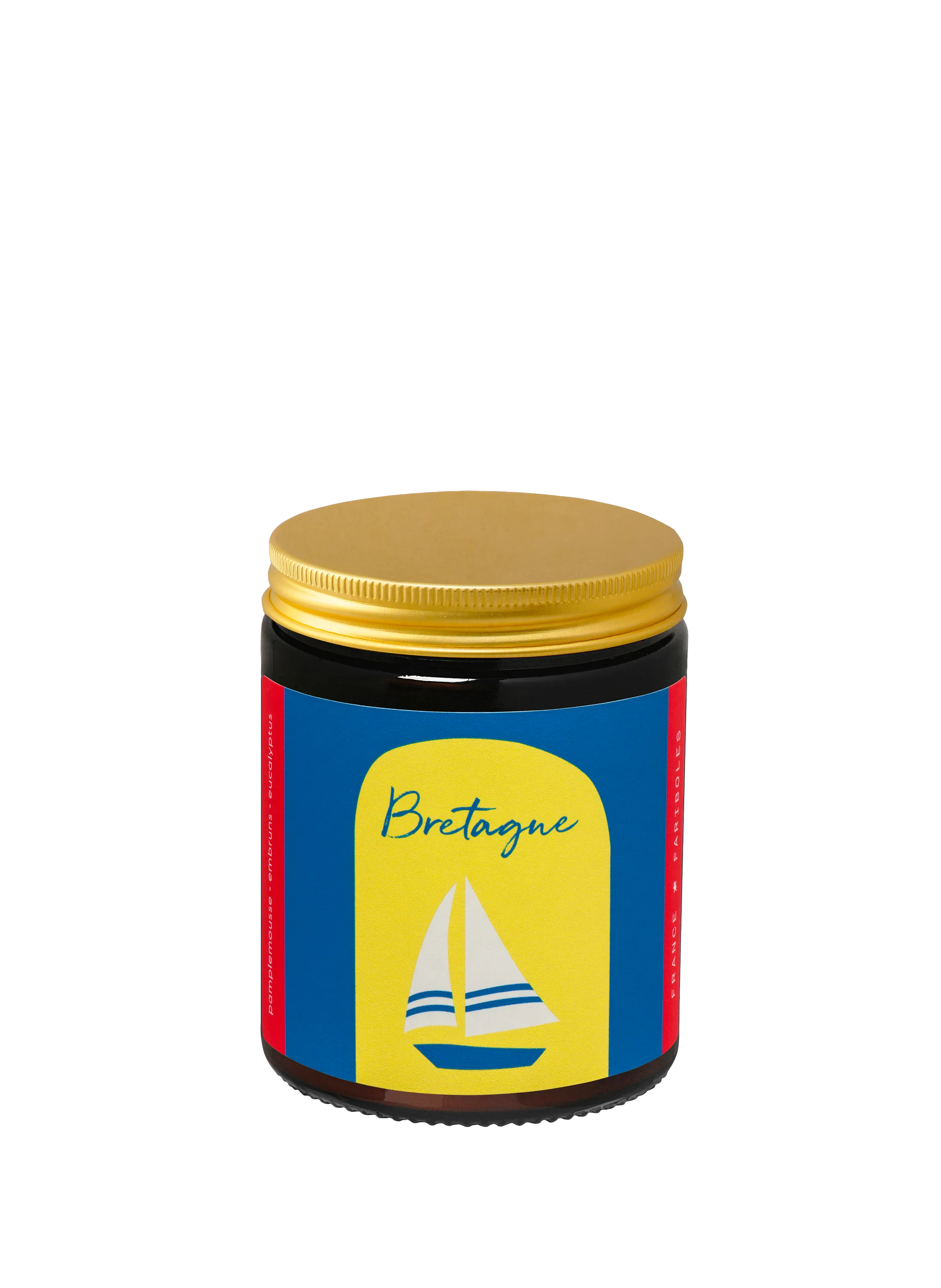FARIBOLES  Bougie Bretagne Bateau - Marron