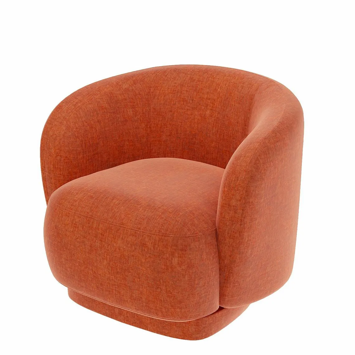 Fauteuil en velours ocre Victoria | 3 Suisses