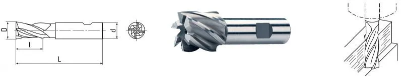 Fraise ELMAG HSS Co8 DIN 1835B Ø 300 mm (extra courte) 73350 acheter à bas prix 