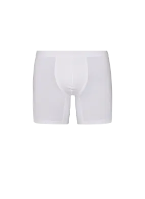 HANRO  Boxer long en coton - Blanc
