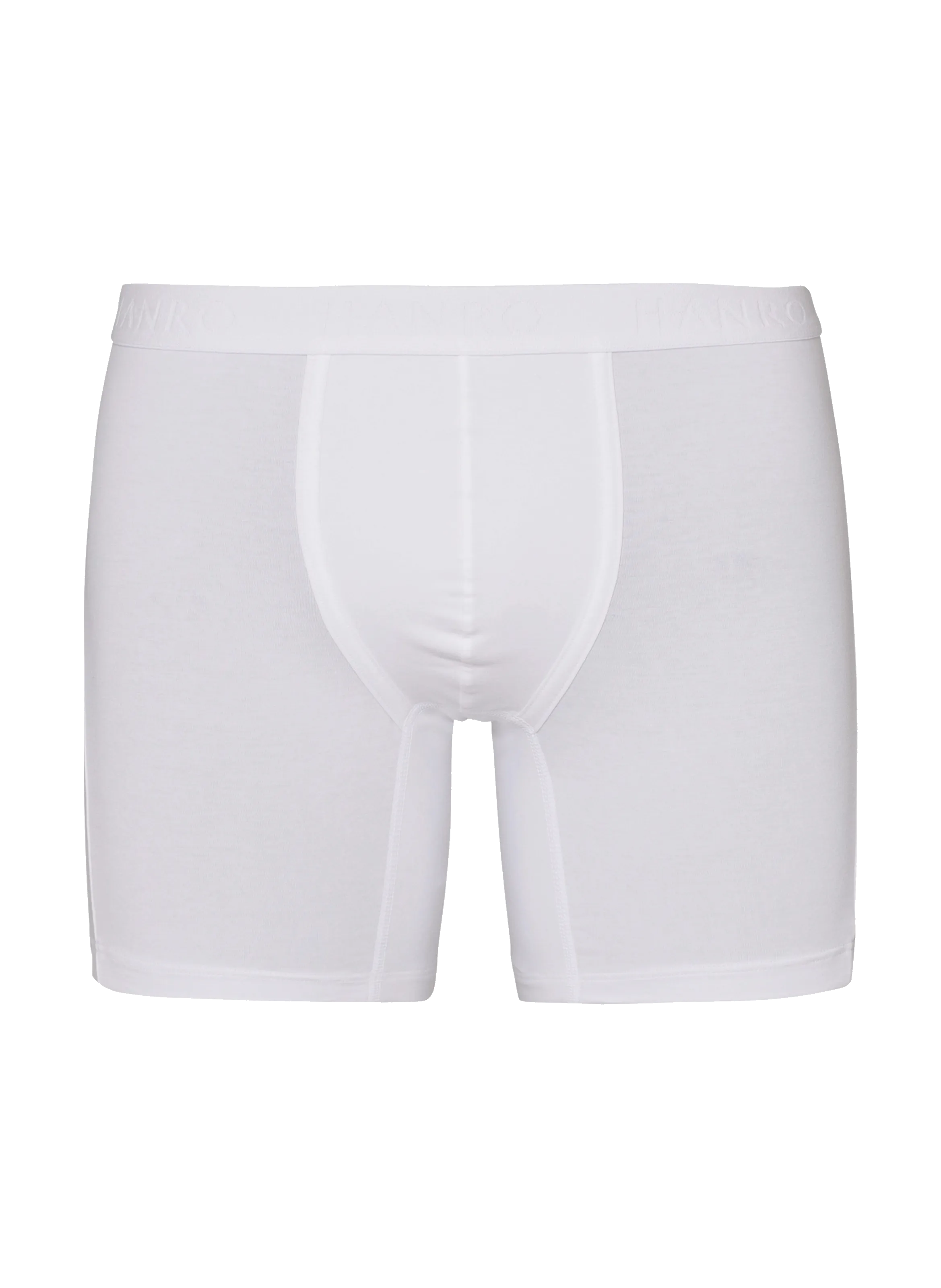 HANRO  Boxer long en coton - Blanc