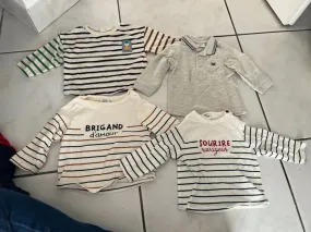 Lot de 4 tee shirts - TAO - Prématuré  | Beebs