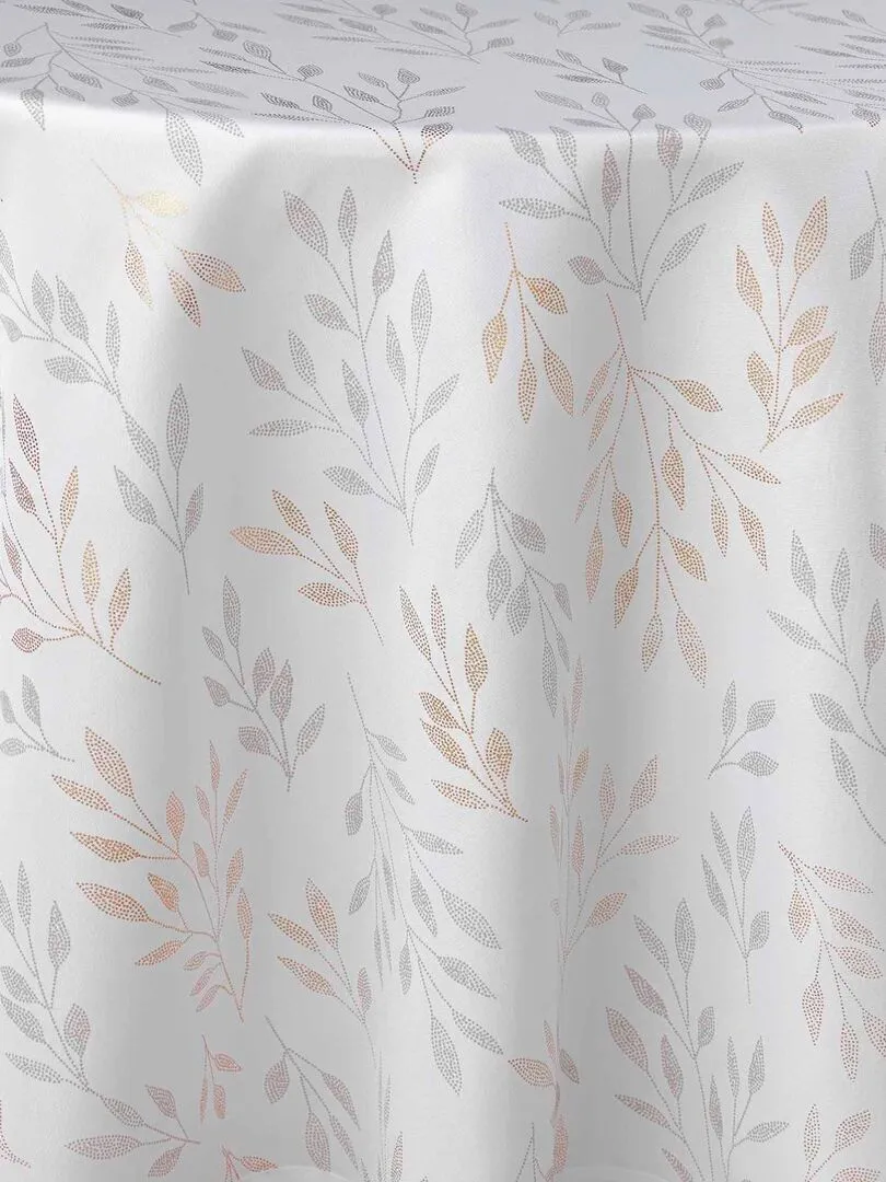 Nappe ronde 180 cm douceur Lonagold - Blanc