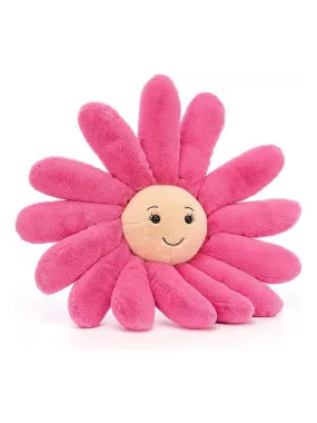 Peluche Fleury Gerbera - l : 35 cm x H: 35 cm - Rose