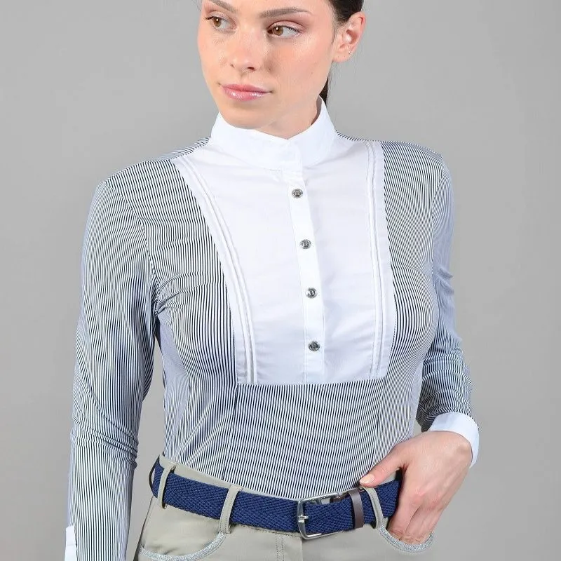 Polo de concours manches longus femme Annie Rider - Harcour - HARCOUR - Polos et chemises concours Femme - Equestra