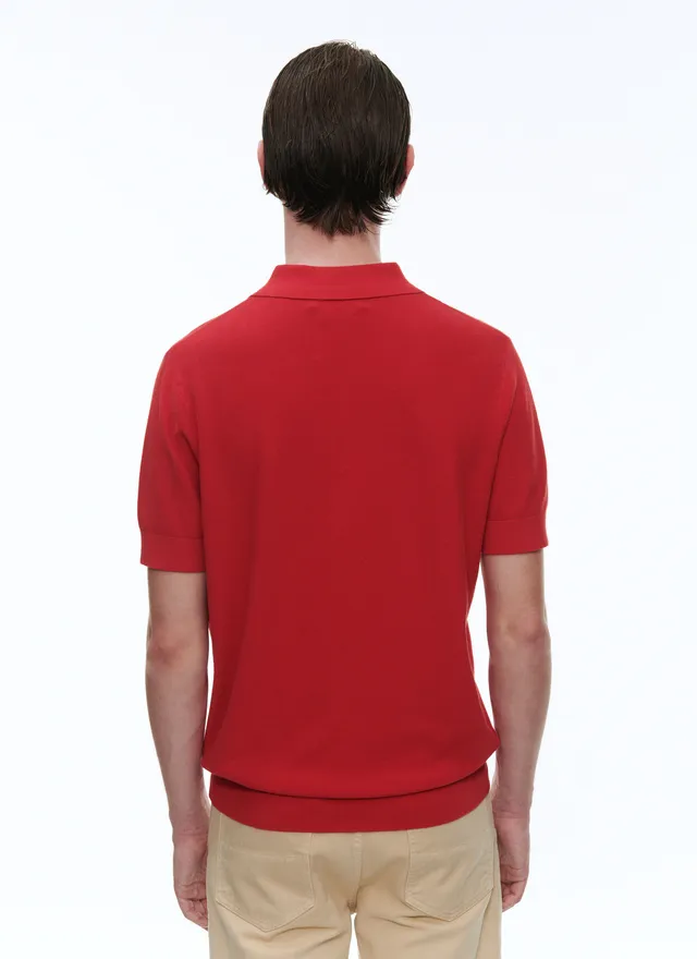 Polo Rouge Cachemire Homme - Fursac - A2PIRO-NA01/79