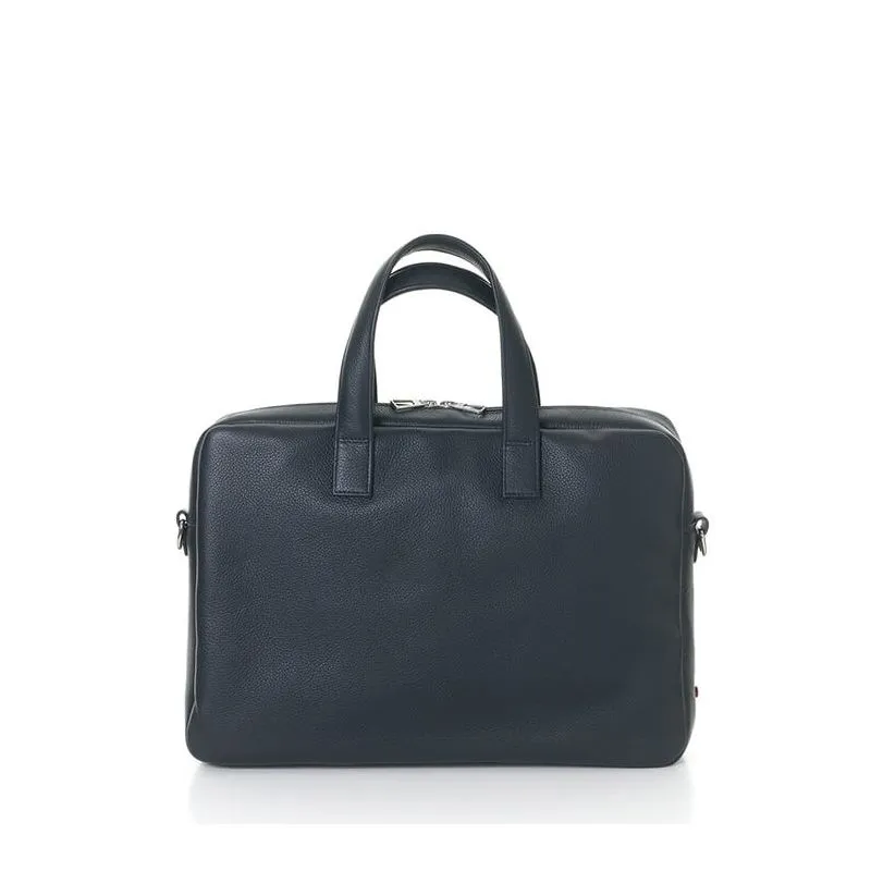 Porte-documents Antoine en cuir grainé Lune Bleue - Bleu