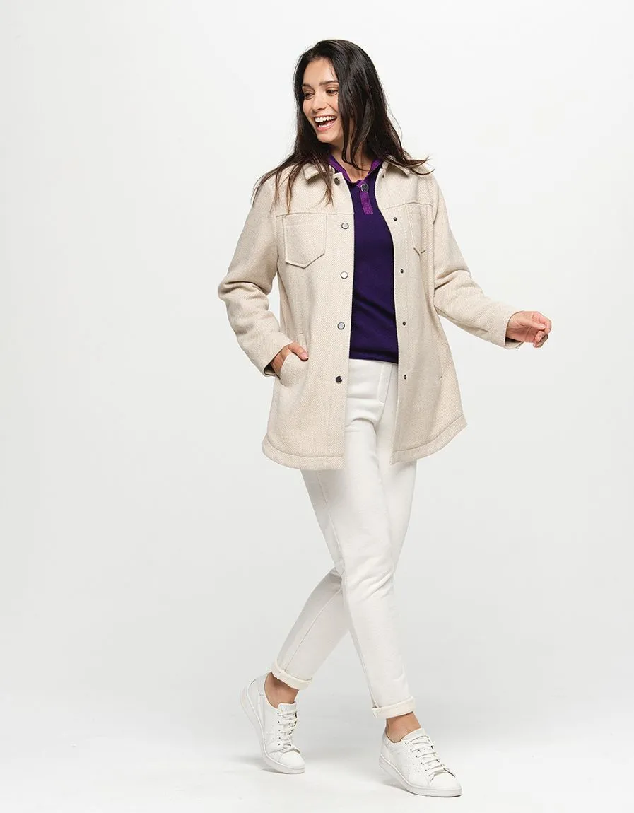 Pull violet avec capuche - Pulls