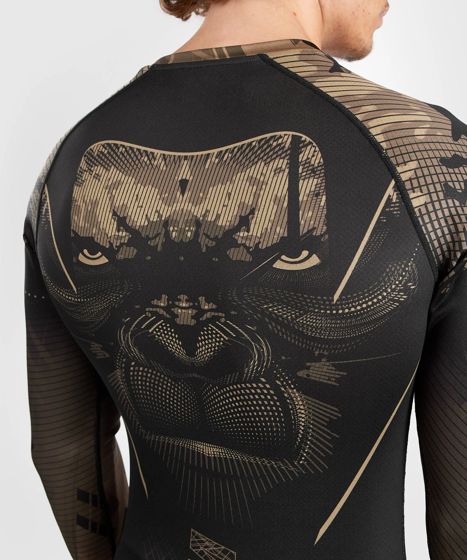 Rashguard à Manches Longues Venum Gorilla Jungle - Noir/Sable