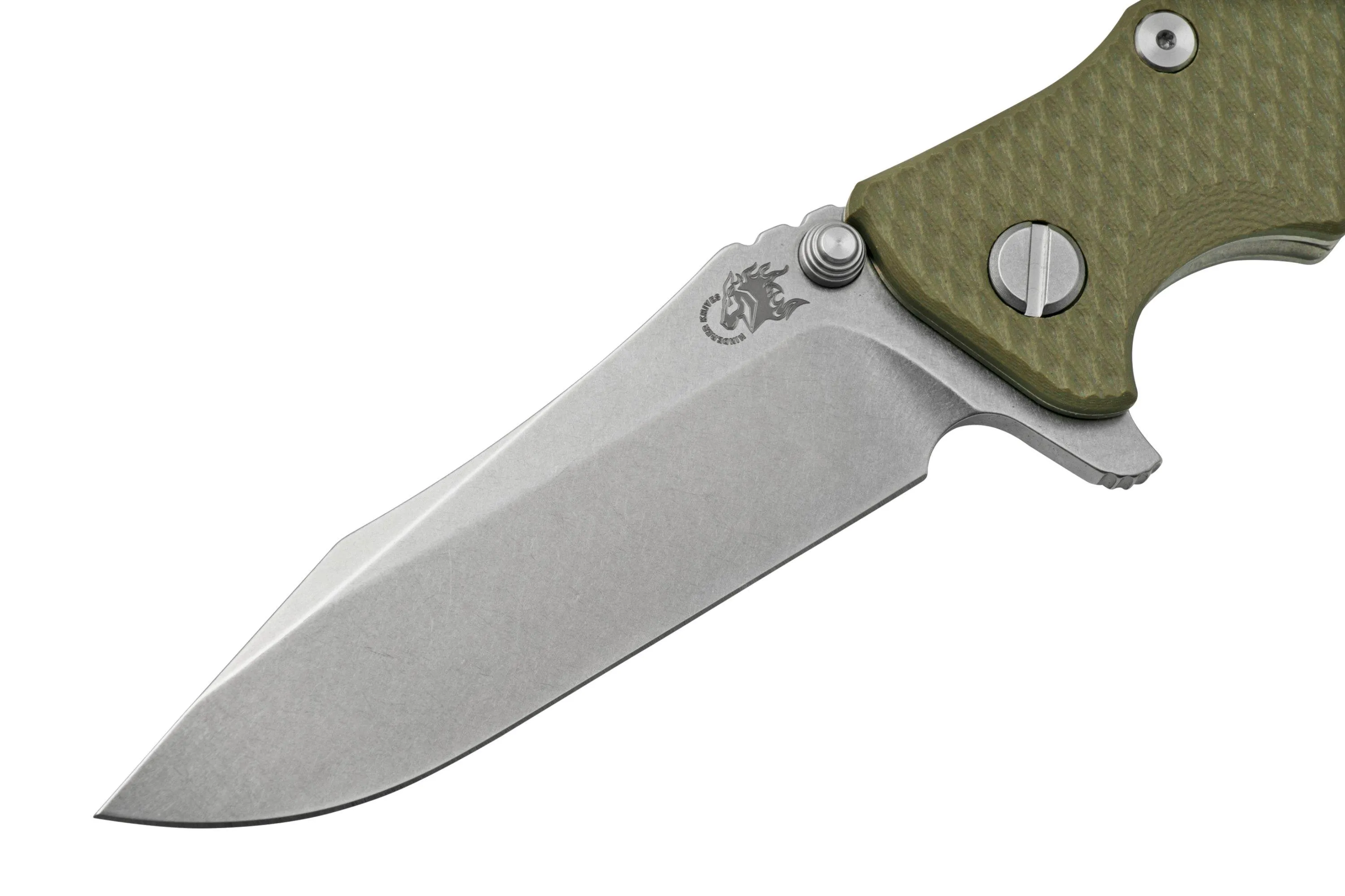 Rick Hinderer Eklipse 3.5” Spearpoint S45VN, Stonewash, OD Green G10, couteau de poche