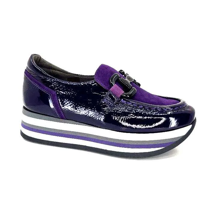 Softwaves 7.78.61 Cuir Vernis et Daim Violet