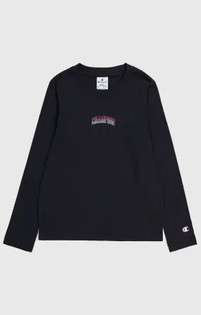T-shirt à manches longues et logo lettrage - Filles | Champion France