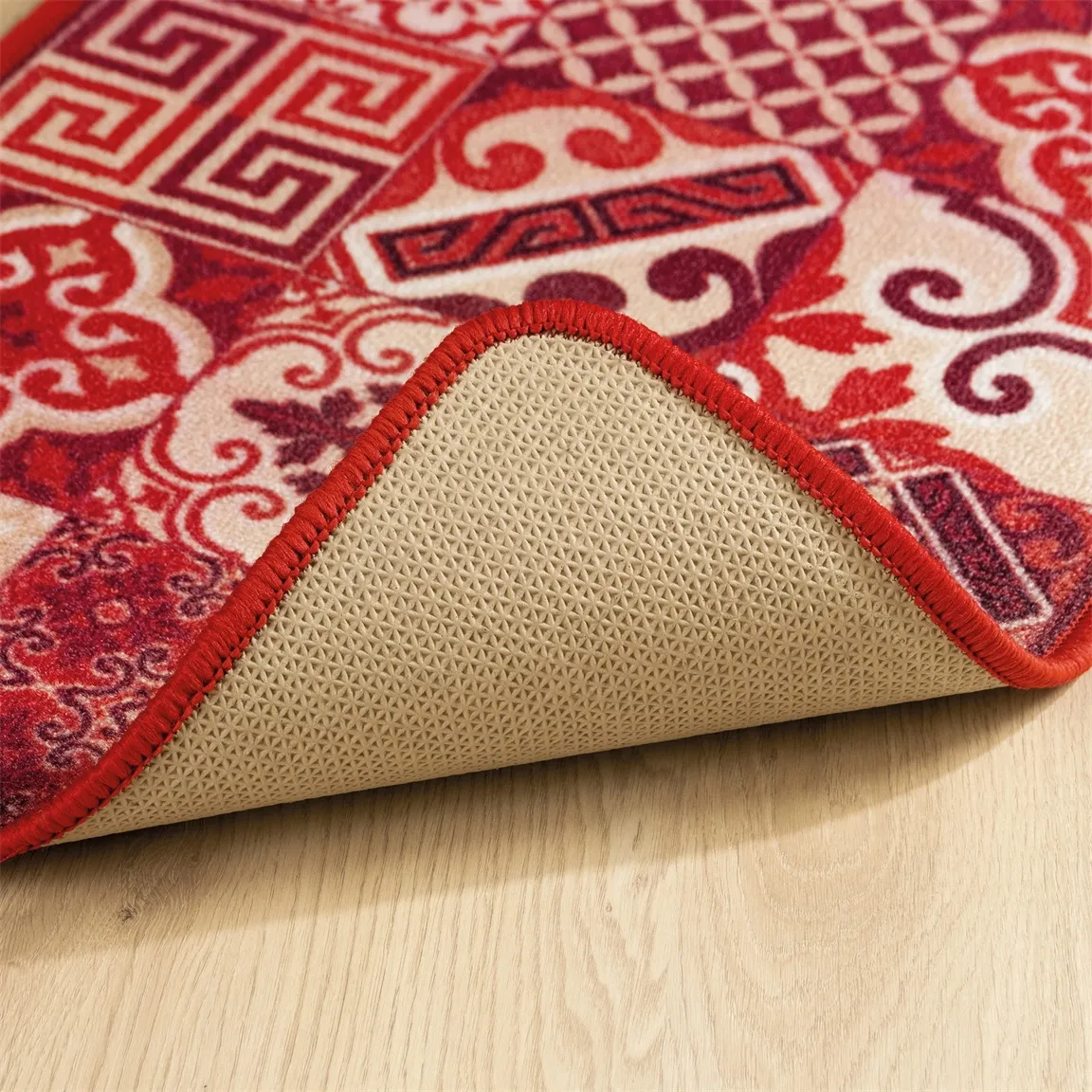 Tapis carreaux de ciment gris 45 x 120 cm