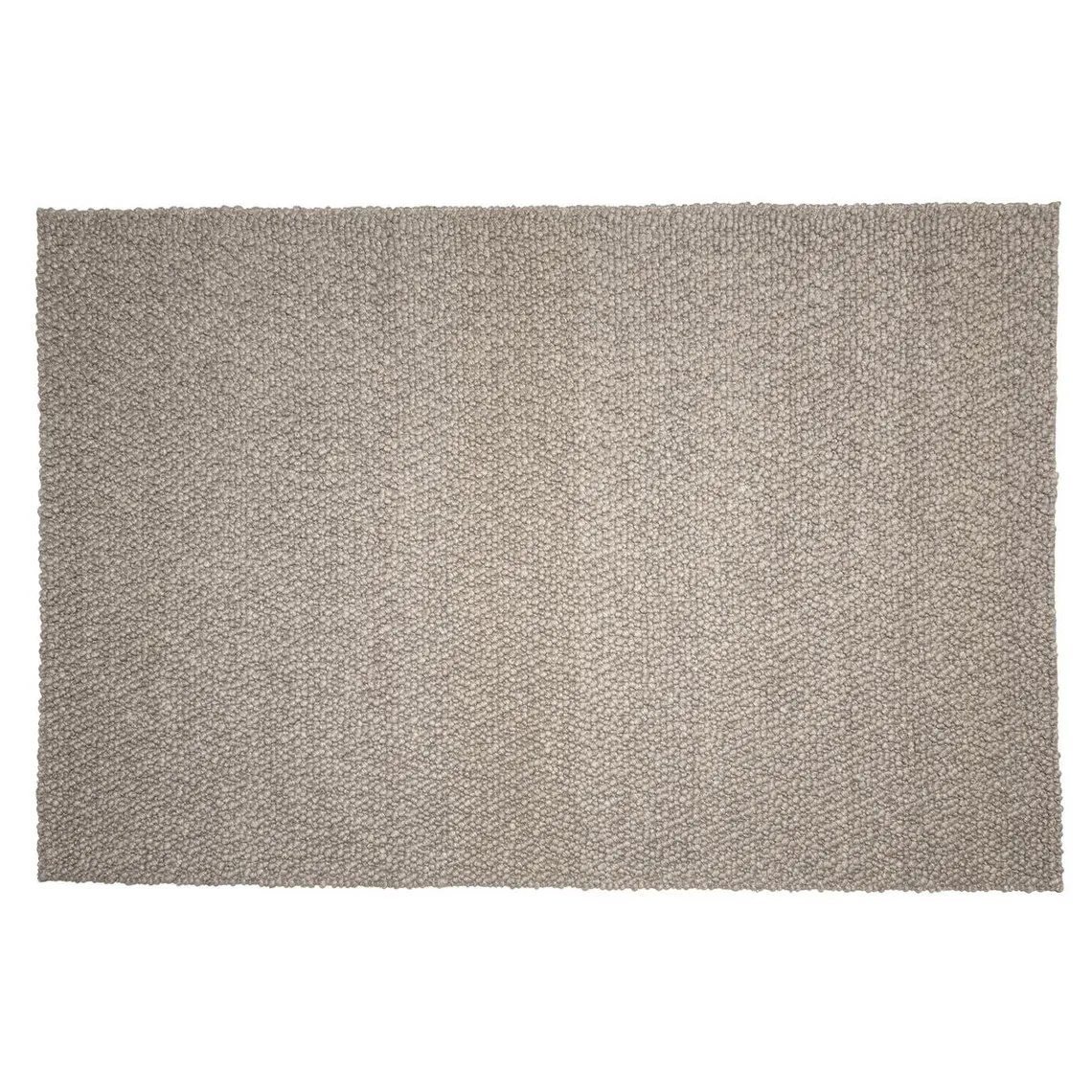 Tapis rectangulaire en laine bouclée taupe QUENTIN | 3 Suisses