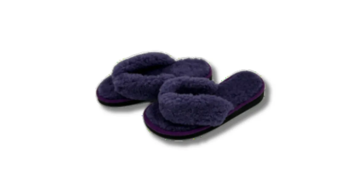 Tongues en peau de mouton Violet