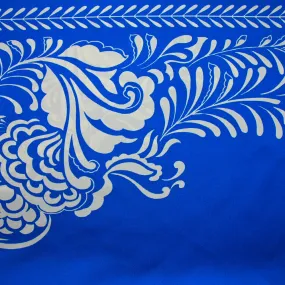 Twill polyester Lisbonne fond bleu